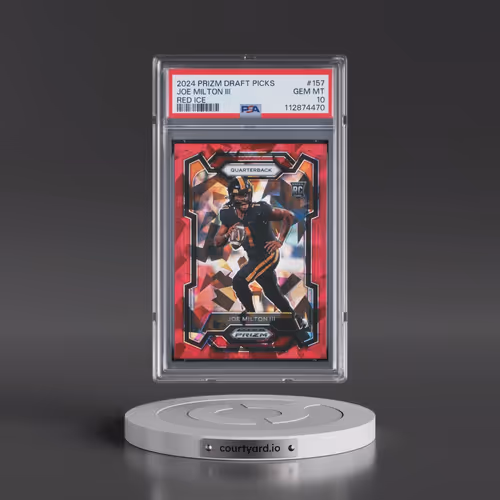 2024 Panini Prizm Draft Picks #157 Joe Milton III - Red Ice (PSA 10 GEM MINT)