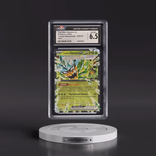2024 Pokémon Twm EN-Twilight Masquerade #025 Teal Mask Ogerpon EX - Holo (CGC 6.5 EX-NM+)