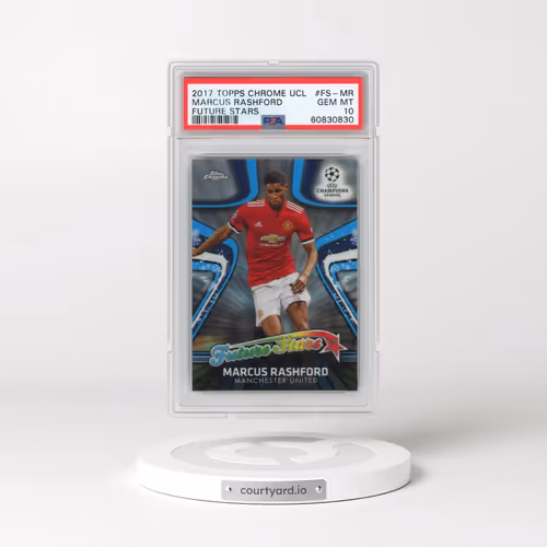 2017 Topps Chrome UEFA Champions League Future Stars #FS-MR Marcus Rashford (PSA 10 GEM MINT)