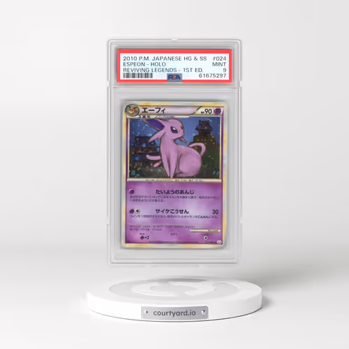 2010 Pokémon Reviving Legends #024 Espeon - 1st Edition Holo (PSA 9 MINT)