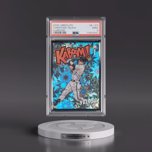 2022 Panini Absolute Kaboom! #K-CY Christian Yelich (PSA 9 MINT)