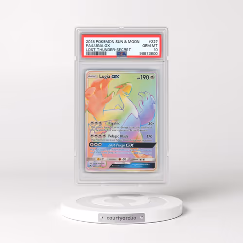 2018 Pokémon Sun & Moon Lost Thunder #227 Lugia GX - Holo Full Art Secret (PSA 10 GEM MINT)