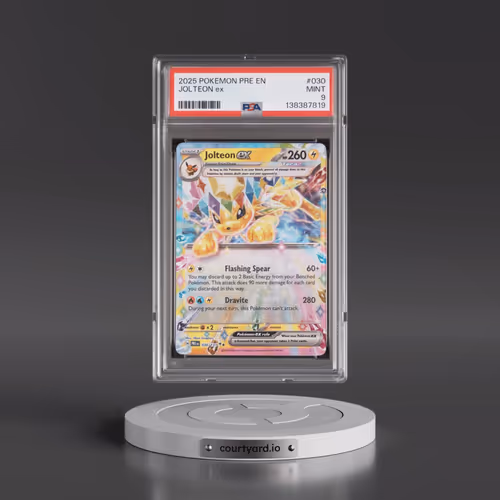 2025 Pokémon Pre EN-Prismatic Evolutions #030 Jolteon EX - Holo (PSA 9 MINT)