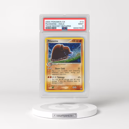 2004 Pokémon EX Team Rocket Returns #13 Piloswine - Holo (PSA 9 MINT)