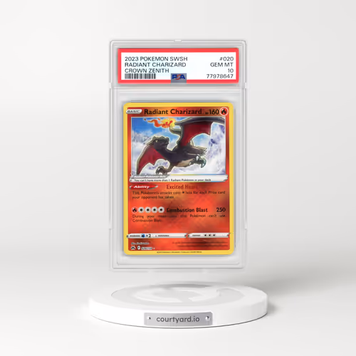 2023 Pokémon Sword and Shield Crown Zenith #020 Radiant Charizard - Holo (PSA 10 GEM MINT)