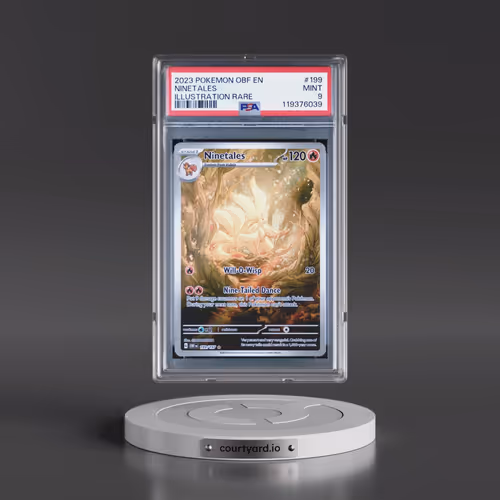 2023 Pokémon Obf EN-Obsidian Flames #199 Ninetales - Illustration Rare (PSA 9 MINT)