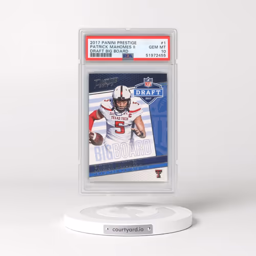 2017 Panini Prestige Draft Big Board #1 Patrick Mahomes II (PSA 10 GEM MINT)