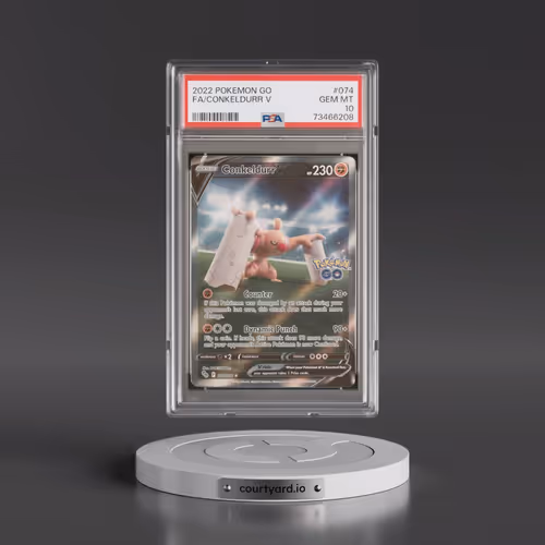 2022 Pokémon Go #074 Conkeldurr V - Holo Full Art (PSA 10 GEM MINT)