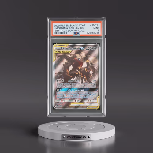 2020 Pokémon SM Black Star Promo #SM241 Umbreon & Darkrai GX - Holo Tag Team Powers Collection (PSA