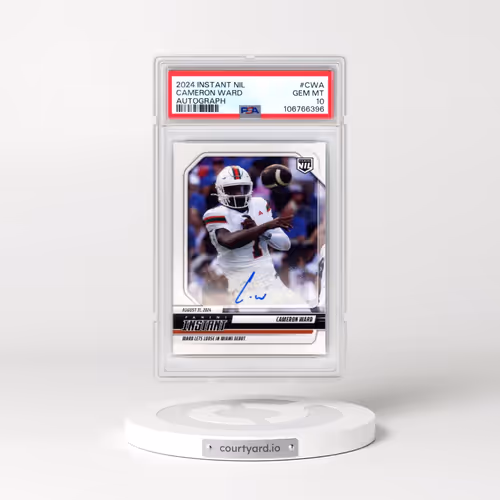 2024 Panini Instant Nil College Football #CWA Cameron Ward - Autograph (PSA 10 GEM MINT)