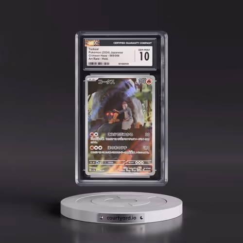 2024 Pokémon Sv5a-Crimson Haze #069 Torkoal - Art Rare (CGC 10 GEM MINT)