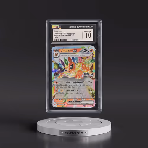 2024 Pokémon Sv8a-Terastal Fest EX #022 Flareon EX - Holo (CGC 10 GEM MINT)