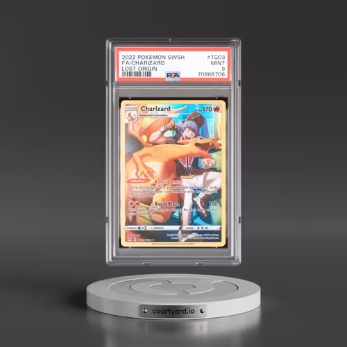 2022 Pokémon Sword & Shield Lost Origin #TG03 Charizard - Full Art (PSA 9 MINT)