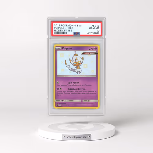 2019 Pokémon Sun & Moon Hidden Fates #SV19 Poipole - Holo (PSA 10 GEM MINT)