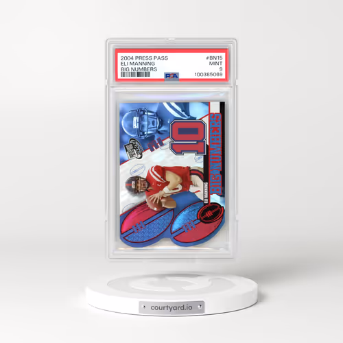 2004 Press Pass Big Numbers #BN15 Eli Manning (PSA 9 MINT)
