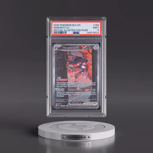 2025 Pokémon Blk EN-Black Bolt #169 Genesect EX - Holo Special Illustration Rare (PSA 9 MINT)