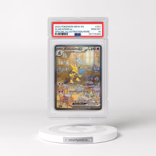 2023 Pokémon Mew EN-151 #201 Alakazam EX - Holo Special Illustration Rare (PSA 10 GEM MINT)