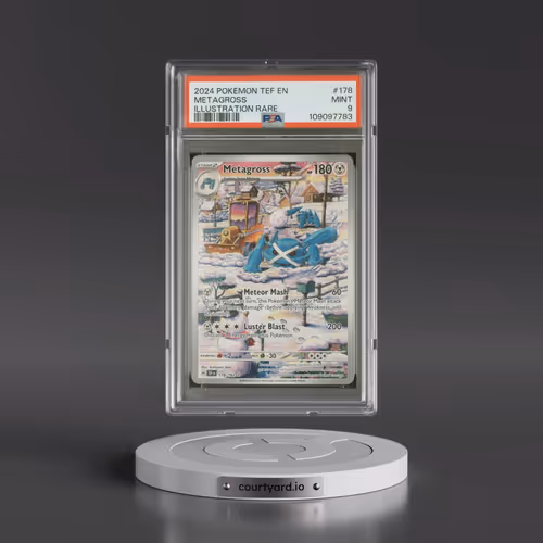 2024 Pokémon Tef EN-Temporal Forces #178 Metagross - Illustration Rare (PSA 9 MINT)