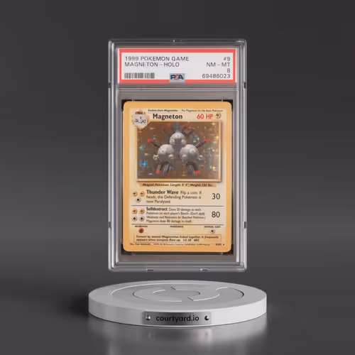 1999 Pokémon Game #9 Magneton - Holo (PSA 8 NM-MT)