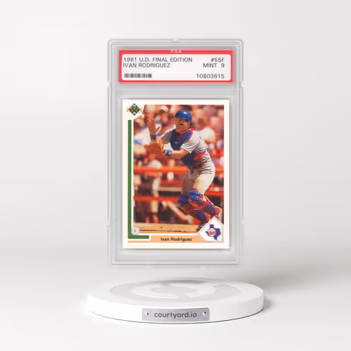 1991 Upper Deck Final Edition #55F Ivan Rodriguez (PSA 9 MINT)