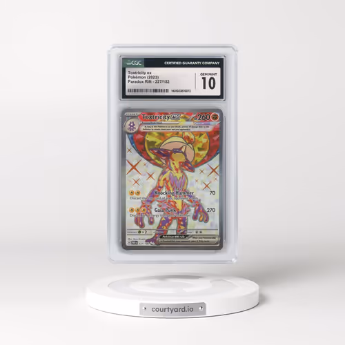 2023 Paradox Rift - PAR EN #227/182 Toxtricity ex - Ultra Rare Holo (CGC 10 GEM MINT)