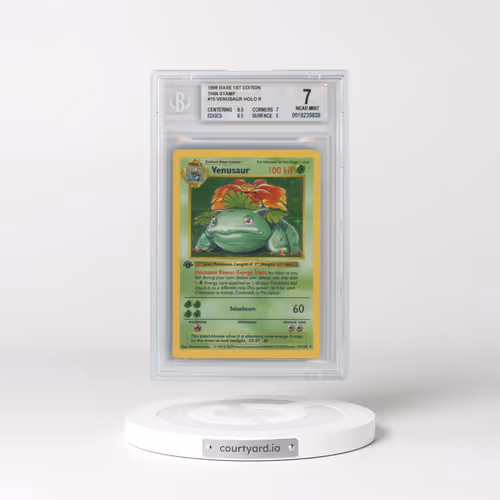 1999 Base Set #15 Venusaur - 1st Edition Holo (BGS 7 NM)