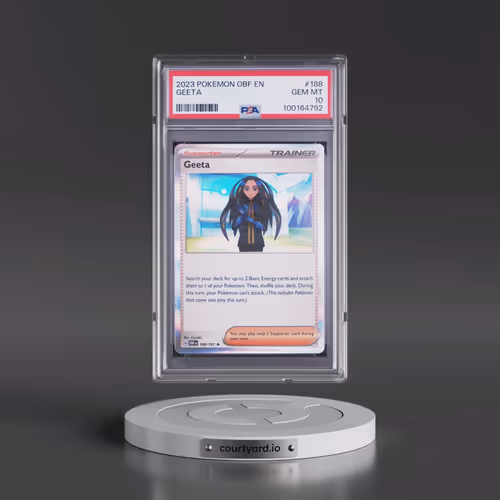 2023 Pokémon Obf EN-Obsidian Flames #188 Geeta (PSA 10 GEM MINT)