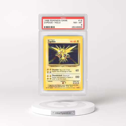 1999 Pokémon Game #16 Zapdos - Holo (PSA 8 NM-MT)