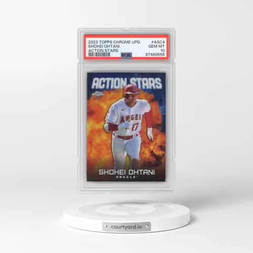 2023 Topps Chrome Update Action Stars #ASC4 Shohei Ohtani (PSA 10 GEM MINT)