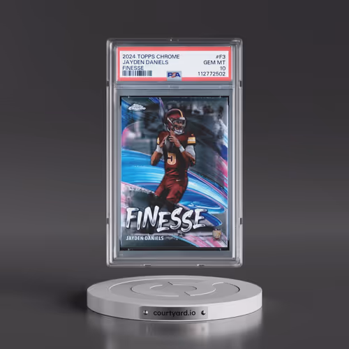 2024 Topps Chrome Finesse #F3 Jayden Daniels (PSA 10 GEM MINT)