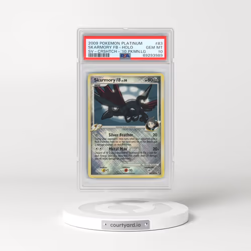 2009 Pokémon Platinum Supreme Victors #83 Skarmory FB - Holo Crosshatch-2010 Pokemon League (PSA 10 GEM MINT)