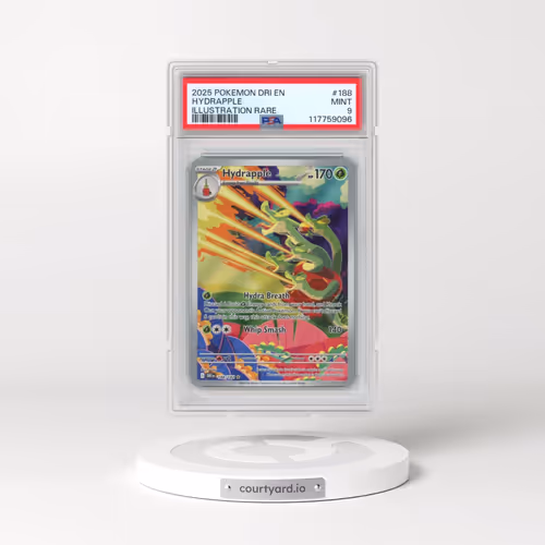 2025 Pokémon Dri EN-Destined Rivals #188 Hydrapple - Illustration Rare (PSA 9 MINT)