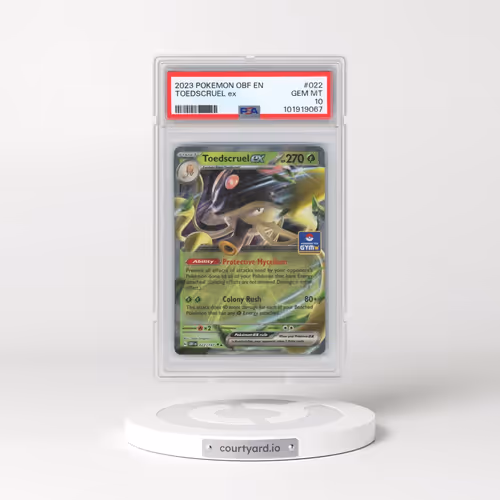 2023 Pokémon Obf EN-Obsidian Flames #022 Toedscruel EX - Holo (PSA 10 GEM MINT)