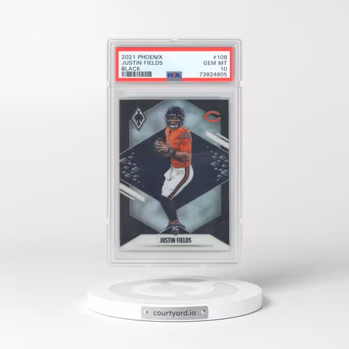 2021 Panini Phoenix #108 Justin Fields - Black (PSA 10 GEM MINT)