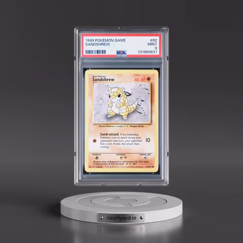 1999 Pokémon Game #62 Sandshrew (PSA 9 MINT)