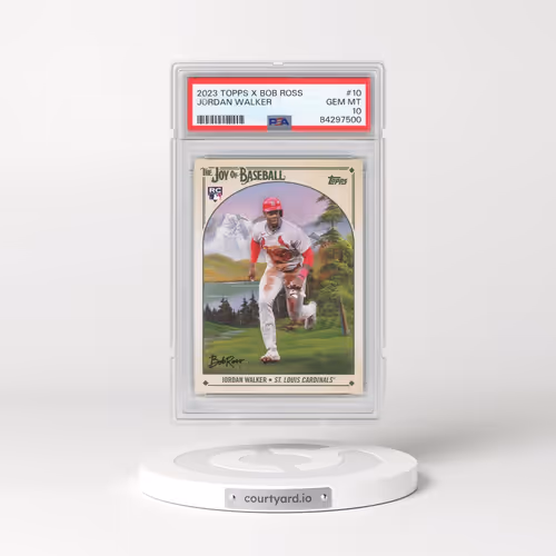 2023 Topps X Bob Ross the Joy of Baseball #10 Jordan Walker (PSA 10 GEM MINT)