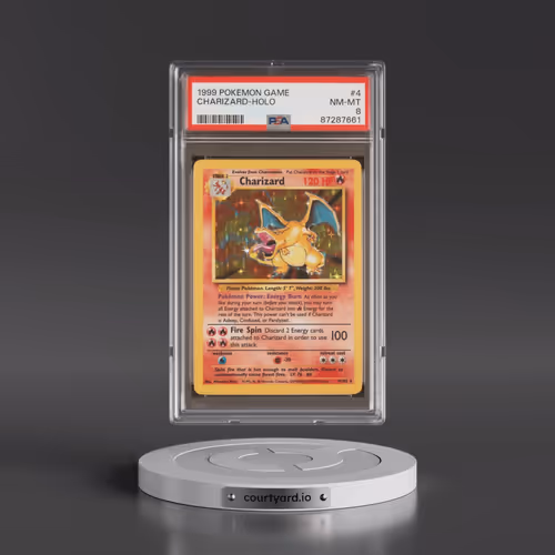 1999 Pokémon Game #4 Charizard - Holo (PSA 8 NM-MT)