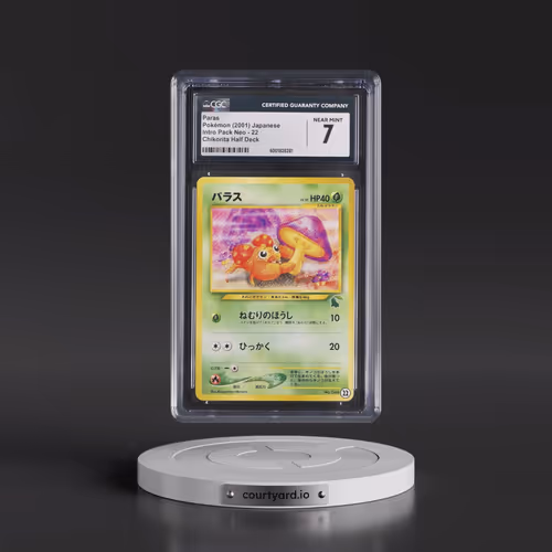 2001 Intro Pack Neo #22 Paras - Chikorita Half Deck (CGC 7 NM)