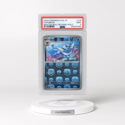2023 Pokémon Sv2a-Pokemon 151 #134 Vaporeon - Reverse Holo Master Ball (PSA 9 MINT)