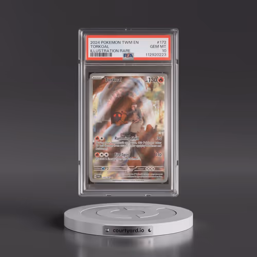 2024 Pokémon Twm EN-Twilight Masquerade #172 Torkoal - Illustration Rare (PSA 10 GEM MINT)