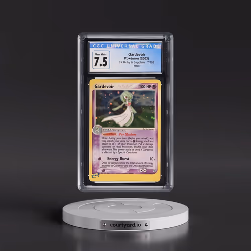 2003 EX Ruby & Sapphire (2003 Copyright, w/ "e" Symbol) #7/109 Gardevoir - Holo (CGC 7.5 NM+)