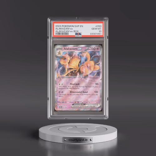 2023 Pokémon Svp EN-SV Black Star Promo #050 Alakazam EX - Holo Alakazam EX Box (PSA 10 GEM MINT)