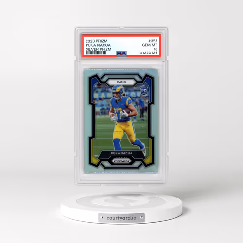 2023 Panini Prizm #357 Puka Nacua - Silver Prizm (PSA 10 GEM MINT)