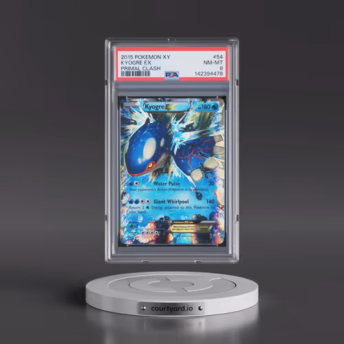 2015 Pokémon XY Primal Clash #54 Kyogre EX - Holo (PSA 8 NM-MT)