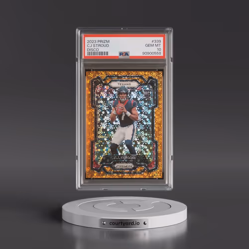 2023 Panini Prizm #339 CJ Stroud - Disco Prizm (PSA 10 GEM MINT)