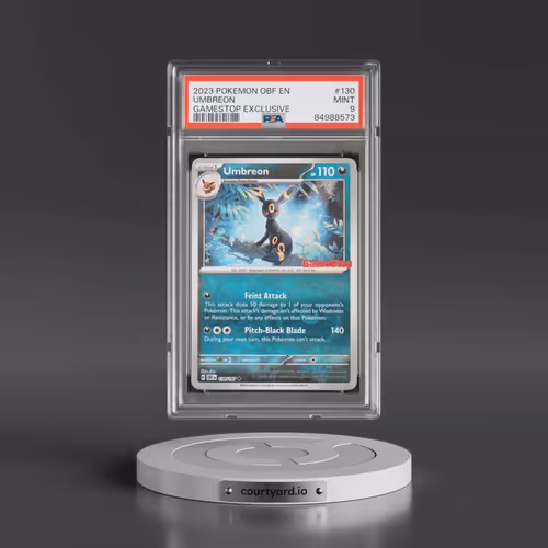 2023 Pokémon Obf EN-Obsidian Flames #130 Umbreon - Gamestop Exclusive (PSA 9 MINT)