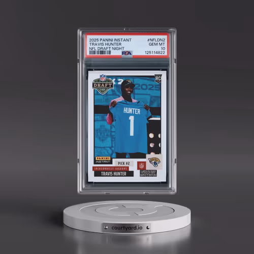 2025 Panini Instant NFL Draft Night #NFLDN2 Travis Hunter (PSA 10 GEM MINT)