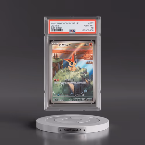 2025 Pokémon Sv11b-Black Bolt #097 Victini - Art Rare (PSA 10 GEM MINT)