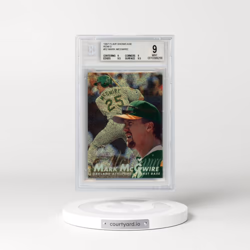 1997 Flair Showcase Row 0 #52 Mark McGwire (BGS 9 MINT)