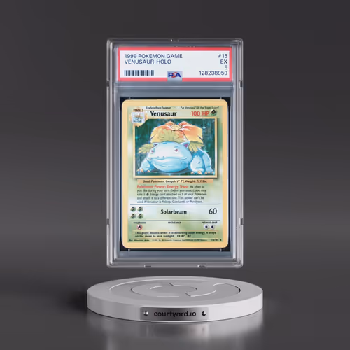 1999 Pokémon Game #15 Venusaur - Holo (PSA 5 EX)